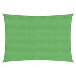 vidaXL Voile d'ombrage 160 g/m² rectangulaire vert clair 2x3 5 m PEHD