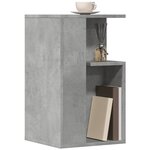 vidaXL Table d'appoint gris béton 35x35x60 cm bois d'ingénierie