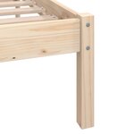 vidaXL Cadre de lit sans matelas bois massif 90x200 cm