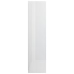 vidaXL Garde-robe avec tiroirs Blanc brillant Bois d'ingénierie