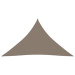 vidaXL Voile de parasol tissu oxford triangulaire 5x5x6 m taupe