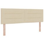 vidaXL Tête de lit Design Lignes Crème 72 cm Tissu