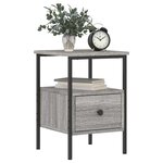 vidaXL Tables de chevet 2 Pièces sonoma gris 34x36x50cm bois d'ingénierie