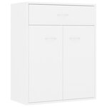 vidaXL Buffet blanc 60x30x75 cm bois d'ingénierie