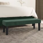 vidaXL Banc Vert foncé 100x30x30 cm Velours