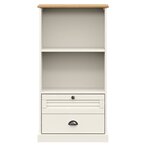 vidaXL Bibliothèque VIGO blanc 60x35x114 5 cm bois massif de pin