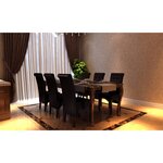 vidaXL Chaises à manger lot de 6 marron similicuir