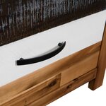 vidaXL Table basse Bois d'acacia massif 90x50x37 5 cm