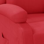vidaXL Fauteuil inclinable Rouge Similicuir