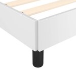 vidaXL Cadre de lit avec tête de lit sans matelas blanc 200x200 cm
