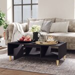 vidaXL Table basse gris 103 5x60x35 cm bois d'ingénierie