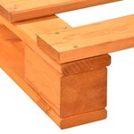 vidaXL Cadre de lit de palette sans matelas 90x200 cm bois massif