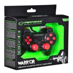 Esperanza EGG102R Manette de jeu Noir  Rouge USB 2.0 Manette de jeu Analogique/Numérique PC