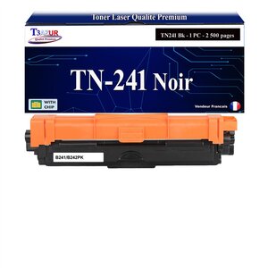 T3AZUR - Toner compatible avec Brother TN241 pour Brother DCP-9017CDW  DCP9017CDW - Noir
