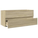 vidaXL Armoire de lavabo de salle de bain chêne sonoma 100x38 5x45 cm