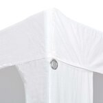 vidaXL Tente de réception 3x9 m PE Blanc