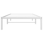 vidaXL Cadre de lit métal sans matelas blanc 100x200 cm