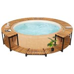vidaXL Cadre de spa 273x53 cm bois d'acacia massif