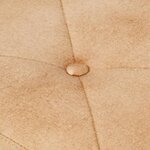 vidaXL Chaise à oreilles avec repose-pied Crème Toile