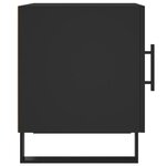 vidaXL Tables de chevet 2 Pièces noir 40x40x50 cm bois d’ingénierie