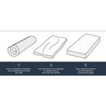 Matelas mousse mémoire de forme équilibré 90 x 190 x 16 cm