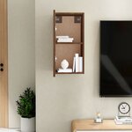 vidaXL Meuble TV Chêne marron 30 5x30x60 cm Bois d'ingénierie