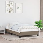 vidaXL Cadre de lit Taupe 90x190 cm Tissu