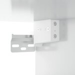 vidaXL Armoire suspendue Blanc brillant 35x34x90 cm Bois d'ingénierie