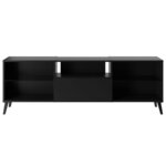FMD Meuble TV 153 5x31 7x52 cm noir