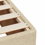 vidaXL Cadre de lit sans matelas crème 180x200 cm tissu