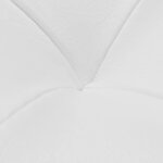 vidaXL Pouf de rangement Cuir synthétique Blanc