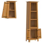 vidaXL Ensemble de meubles de salle de bain 2 Pièces bois de pin massif
