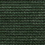 vidaXL Voile d'ombrage 160 g/m² Vert foncé 6x6 m PEHD