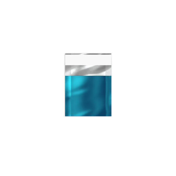 Lot de 100 sachet alu métallisé brillant bleu 45x40 mm