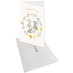 Carte De Pâques - Couronnes & Lapins - Draeger paris