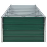 vidaXL Lit surélevé de jardin Acier galvanisé 320x80x45 cm Vert