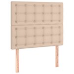 vidaXL Cadre de lit avec tête de lit Cappuccino 90x200 cm Similicuir