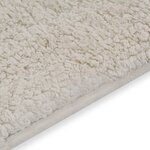 vidaXL Jeu de tapis de salle de bain 2 Pièces Tissu Blanc