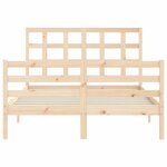 vidaXL Cadre de lit sans matelas bois massif