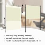 vidaXL Store roulant d'extérieur 150 x 270 cm Crème