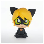 Tirelire Chat Noir Miraculous en Plastique - Chibi - Idéale pour les Amateurs de Super-Héros