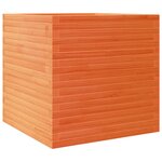 vidaXL Jardinière cire marron 70x70x68 5 cm bois de pin massif