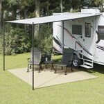 vidaXL Tapis de sol de camping crème 4x3 m