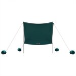 vidaXL Auvent de plage avec ancres de sable vert 214x236 cm