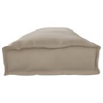 vidaXL Coussins de Palette pour Banc 2 Pièces Taupe 200x40x8 cm Tissu Oxford