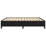 vidaXL Cadre de lit sans matelas noir 160x200 cm tissu