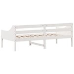 vidaXL Lit de jour sans matelas blanc 80x200 cm bois de pin massif