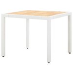 vidaXL Salon de jardin 5 Pièces résine tressée blanc