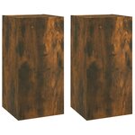 vidaXL Ensemble de meubles TV 4 Pièces Chêne fumé Bois d'ingénierie