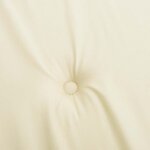 vidaXL Coussins de chaise à dossier haut lot de 6 crème tissu oxford